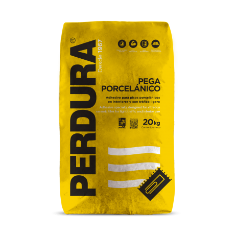 Pega Porcelanico Perdura Blanco 20 Kg